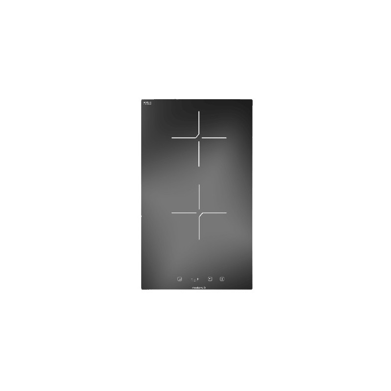 Domino 2 zones 3000 watts vitro minuterie moderna Domino 2 zones 3000 watts vitro minuterie moderna