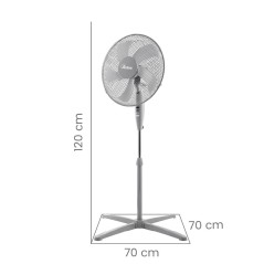 Ventilateur sur pied 40cm 50W