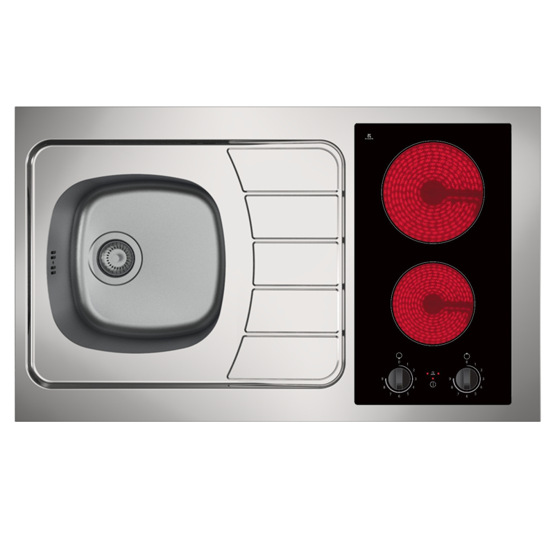 Evier inox reversible 1 cuve 100 cm domino vitro manette Evier inox reversible 1 cuve 100 cm domino vitro manette