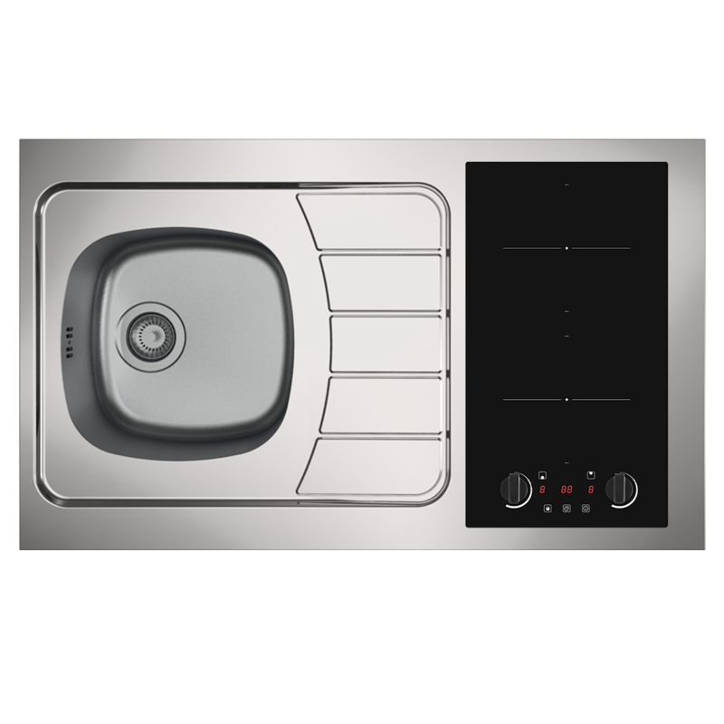 copy of Evier inox reversible 1 cuve 100 cm domino induction copy of Evier inox reversible 1 cuve 100 cm domino induction