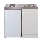 Kitchenette 100cm domino électrique meuble 1 porte frigo Kitchenette 100cm domino électrique meuble 1 porte frigo