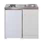 Kitchenette 100cm domino électrique minuterie meuble 1 porte frigo Kitchenette 100cm domino électrique minuterie meuble 1 porte frigo