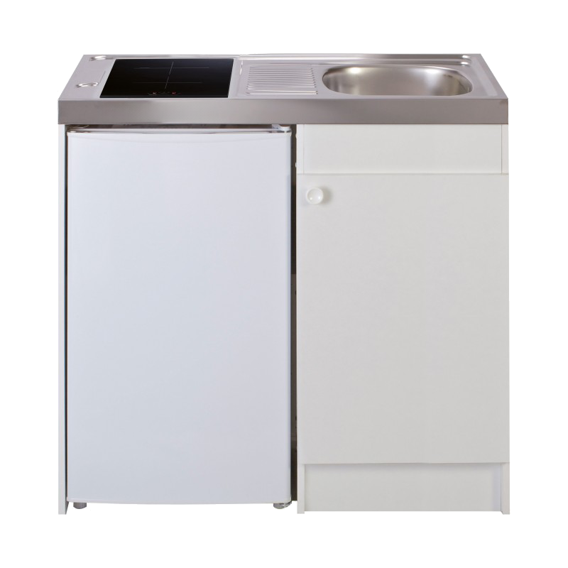 Kitchenette 100cm domino induction manette meuble 1 porte frigo 4* Kitchenette 100cm domino induction manette meuble 1 porte frigo 4*