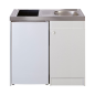 Kitchenette 100cm domino induction manette meuble 1 porte frigo 4* Kitchenette 100cm domino induction manette meuble 1 porte frigo 4*