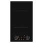 Kitchenette 120cm domino induction manette meuble 2 portes frigo Kitchenette 120cm domino induction manette meuble 2 portes frigo