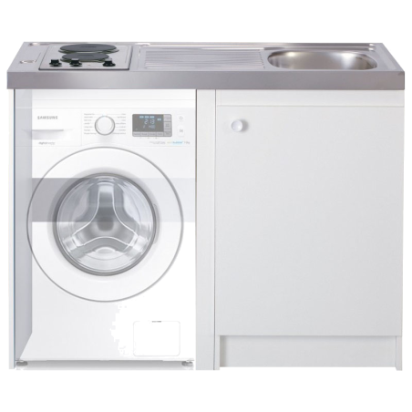 Kitchenette 140cm domino électrique minuterie sans réfrigérateur