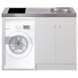 Kitchenette 120cm domino induction sans réfrigérateur Kitchenette 120cm domino induction sans réfrigérateur