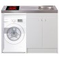 Kitchenette 120cm domino vitrocéramique manette sans réfrigérateur Kitchenette 120cm domino vitrocéramique manette sans réfrigérateur