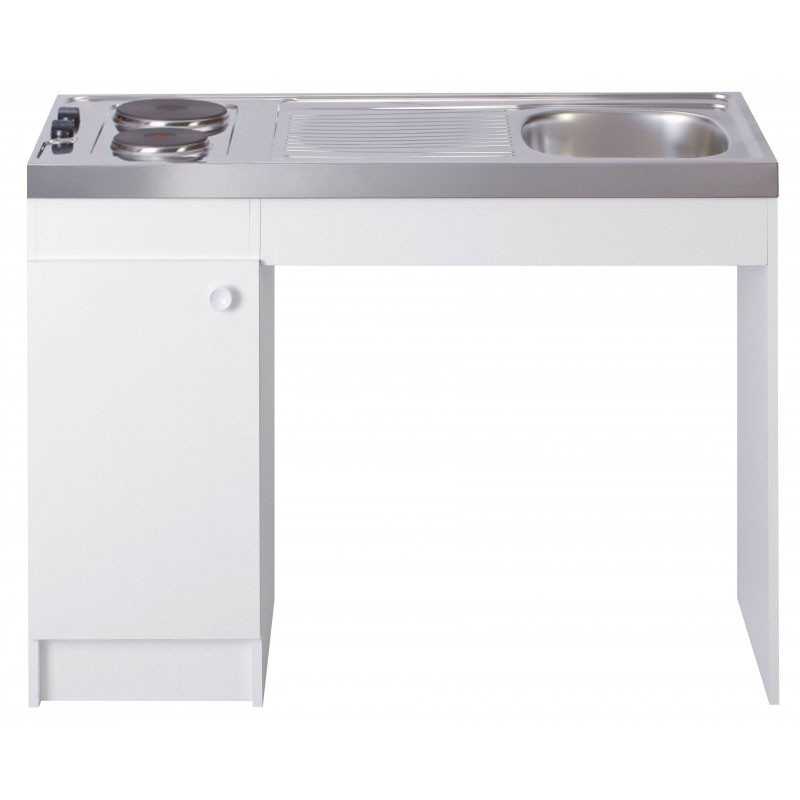 Kitchenette PMR 120cm domino électrique sans réfrigérateur Kitchenette PMR 120cm domino électrique sans réfrigérateur