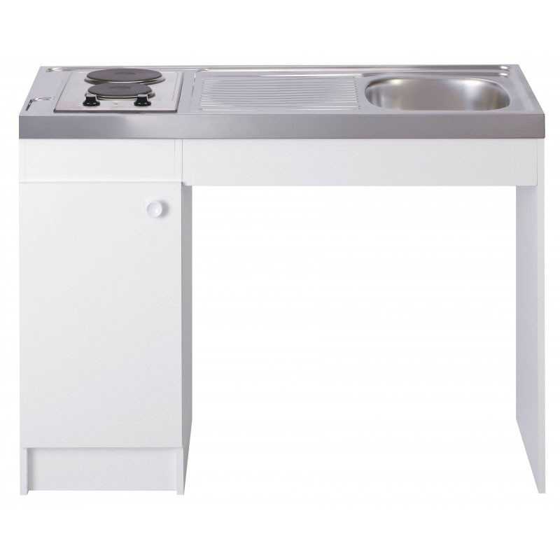 Kitchenette PMR 120cm domino électrique sans réfrigérateur Kitchenette PMR 120cm domino électrique sans réfrigérateur