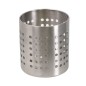 Pot a ustensiles haut rond inox gris fonce mat h15cm Pot a ustensiles haut rond inox gris fonce mat h15cm
