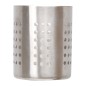 Pot a ustensiles haut rond inox gris fonce mat h15cm Pot a ustensiles haut rond inox gris fonce mat h15cm