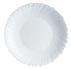 Assiette plate blanche 25cm