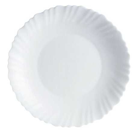 Assiette plate blanche 25cm