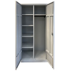 Armoire monobloc 2 portes 1/2 lingere L80xp50xh180cm