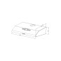 Hotte casquette blanche 60cm