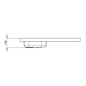 Dessus évier cuisinette électrique largeur 090 cm avec vidage complet Dessus évier cuisinette électrique largeur 090 cm avec vidage complet