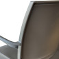 Chaise avec accoudoir polypropylène et pieds alu