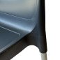 Chaise 4 pieds en polypropylène et pieds aluminium