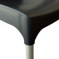 Chaise 4 pieds en polypropylène et pieds aluminium