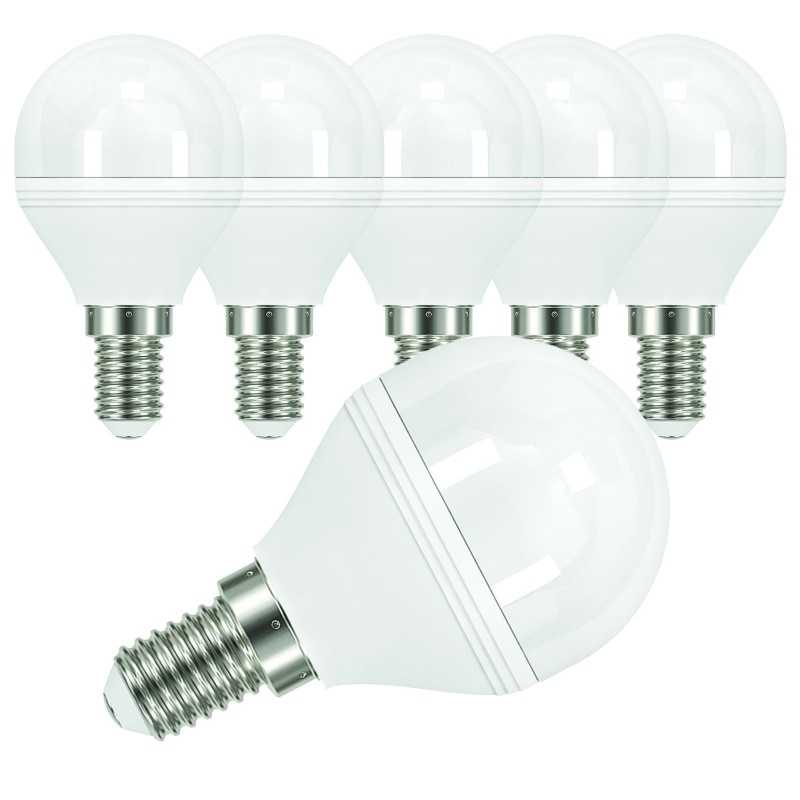 Lot 6 ampoules led e14 3k ronde 6 Watts Lot 6 ampoules led e14 3k ronde 6 Watts