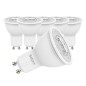Lot 6 spots led gu10 3k 110° 7 Watts
